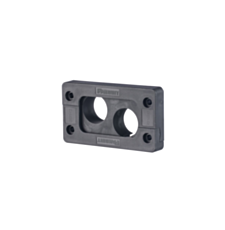 Cable Entry System, Terminated, IP65, 2.56"X1.42", 2 holes, 1PC