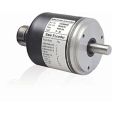 ABB 2TLA020070R3600 RSA 597 Rotary Single Turn Safe Absolute Encoder, 9 to 36 VDC, 100 mA, 10 mm Dia Shaft x 20 mm L Shaft, Aluminum