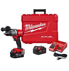Milwaukee® M18™ 2804-22 Compact Lightweight Cordless Hammer Drill/Driver Kit, 1/2 in Hex Chuck, 18 VDC, 0 to 550/0 to 2000 rpm No-Load, REDLITHIUM™ Battery