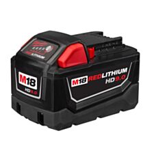 Milwaukee® M18™ REDLITHIUM™ 48-11-1890 Cordless Battery Pack, 9 Ah Lithium-Ion Battery, 18 VDC Charge, For Use With 18 V Cordless Tools